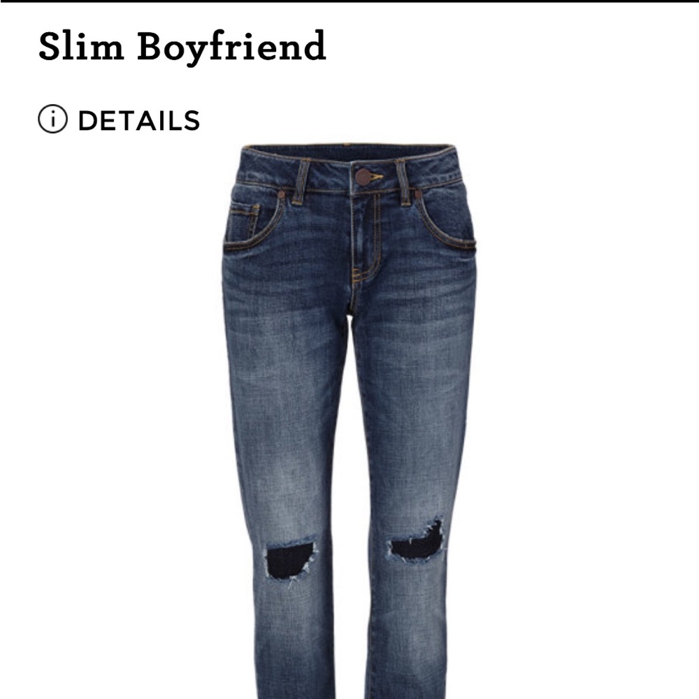 Slim boyfriend! Super cute, great fit!